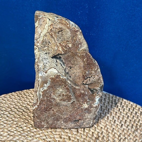 Polished Agate Geod Bookend Gray White & Brown 7” - Picture 3 of 6